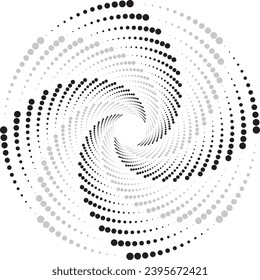 Fondo de efecto circular de semitono. Patrón abstracto de medio tono.  