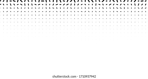 Efecto Desvanecimiento del círculo semitoneado. Patrón simple de semitonos. Gradiente de semitonos de arte pop. Ilustración vectorial. Fondo retro dinámico.