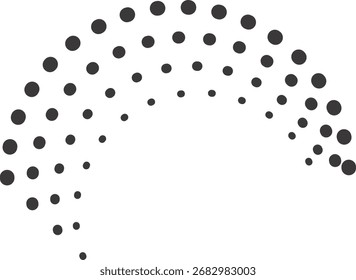 Halftone circle, geometric dotted circle pattern, dotted circle frame, halftone dot circle frame vector