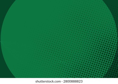 Halftone circle with green dotted texture gradient dots