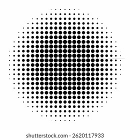 Halftone Circle Pattern art illustration