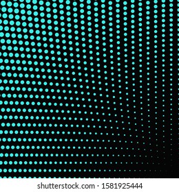 Halftone circle pattern background design - abstract vector illustration from small circles
