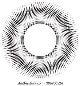 halftone circle vector