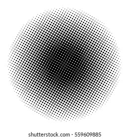 Halftone Circle Vector Symbol Icon Design. Beautiful Illustration Isolated On White Background
