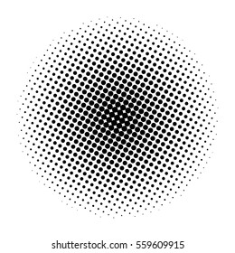 halftone circle vector symbol icon design. Beautiful illustration isolated on white background