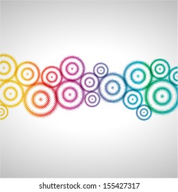 halftone circles abstract banner & background design
