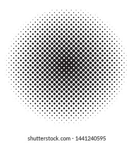 Halftone circles abstract vector element