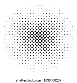 Halftone circles, halftone dot pattern