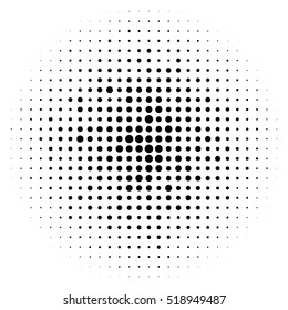 Halftone circles, halftone dot pattern