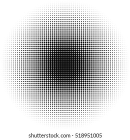 Halftone circles, halftone dot pattern