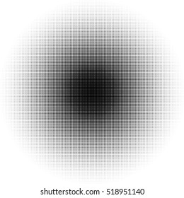 Halftone circles, halftone dot pattern