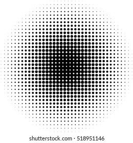 Halftone circles, halftone dot pattern