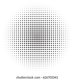 Halftone circles, halftone dot pattern