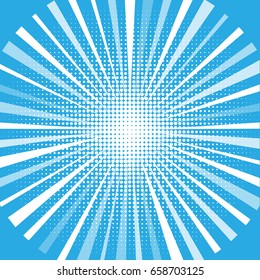 Halftone circles, halftone dot pattern. Starburst shape.  Vector illustration. Eps 10.