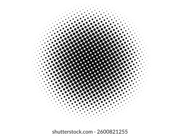 Halftone circles, halftone dot pattern vector background. eps template
