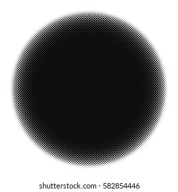 Halftone circles, halftone dot pattern Vector picture