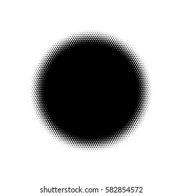 Halftone circles, halftone dot pattern Vector picture