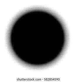 Halftone circles, halftone dot pattern Vector picture