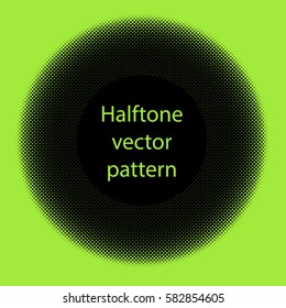 Halftone circles, halftone dot pattern Vector picture