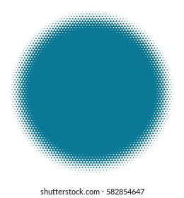 Halftone circles, halftone dot pattern Vector picture
