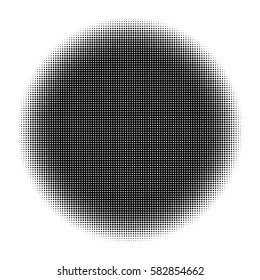 Halftone circles, halftone dot pattern Vector picture