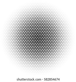 Halftone circles, halftone dot pattern Vector picture
