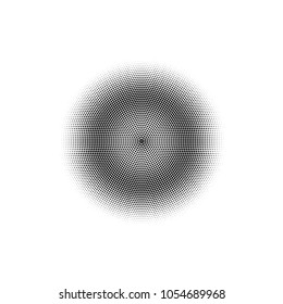Halftone circles, dots pattern, vector, grunge. Comic texture background. Monochrome half-tone. Circle halftone Dots, White and black geometric gradient for pop art designs.