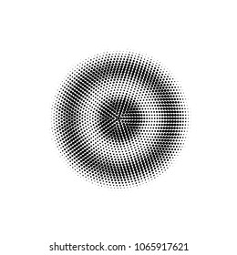 Halftone circles, dots pattern, vector, grunge. Comic texture background. Monochrome half-tone. Circle halftone Dots, White and black geometric gradient for pop art designs.
