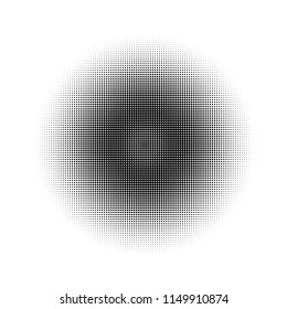 Halftone circles, dots pattern, vector, grunge. Comic texture background. Monochrome half-tone. Circle halftone Dots, White and black geometric gradient for pop art designs.