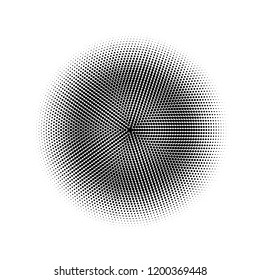Halftone circles, dots pattern, vector, grunge. Comic texture background. Monochrome half-tone. Circle halftone Dots, White and black geometric gradient for pop art designs.