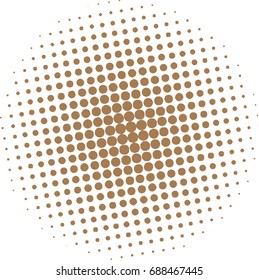 Halftone circles, halftone dots pattern, vector. Gray dots on white background. Monochrome half-tone.