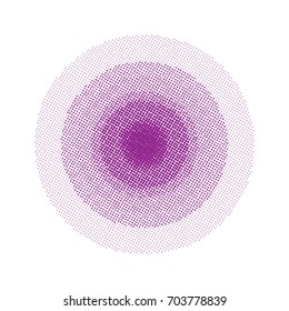 Halftone circles, halftone dots pattern, vector.