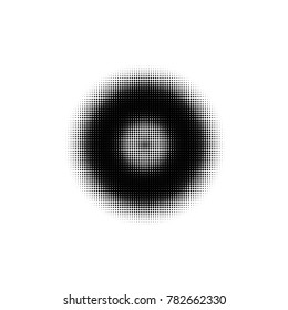 Halftone circles, halftone dots pattern, vector, grunge. Comic texture background. Monochrome half-tone. Circle halftone Dots,  White and black geometric gradient for pop art designs.