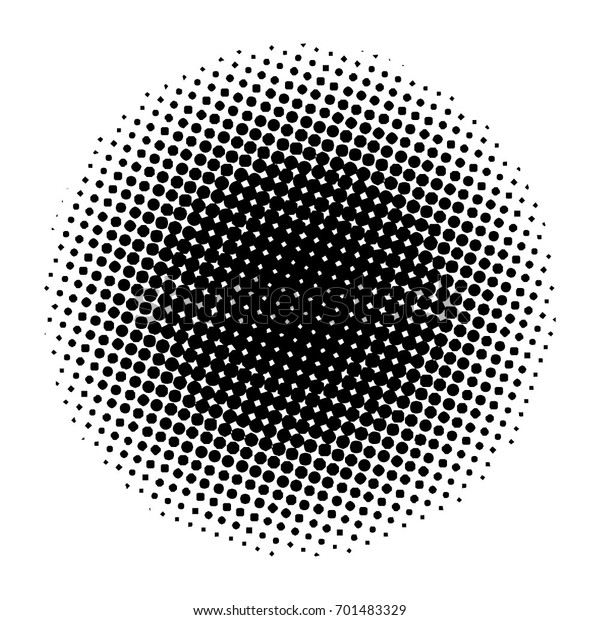 Halftone Circles Halftone Dots Pattern Vector Stock Vector (Royalty ...