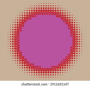 Halftone circles, dots, and speckles element. Stippling, pointillist, and pointillism abstract vector art