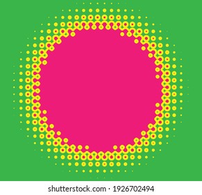 Halftone circles, dots, and speckles element. Stippling, pointillist, and pointillism abstract vector art