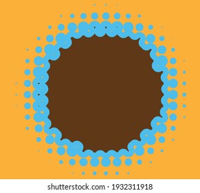 Halftone circles, dots, and speckles element. Stippling, pointillist, and pointillism abstract vector art