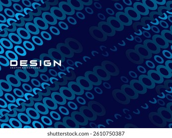Halftone circles frame dark blue digital technology banner gradient web background. Trendy modern futuristic graphics, suitable for banners, brochures, business, flyers, posters, websites, etc.