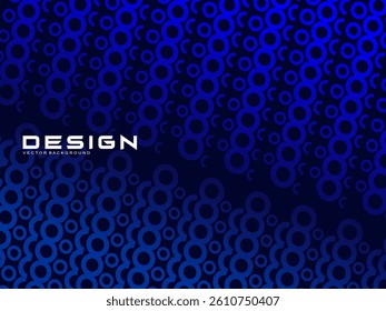 Halftone circles frame dark blue digital technology banner gradient web background. Trendy modern futuristic graphics, suitable for banners, brochures, business, flyers, posters, websites, etc.
