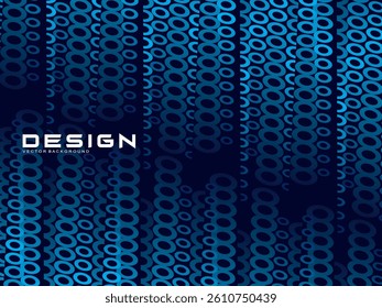 Halftone circles frame dark blue digital technology banner gradient web background. Trendy modern futuristic graphics, suitable for banners, brochures, business, flyers, posters, websites, etc.