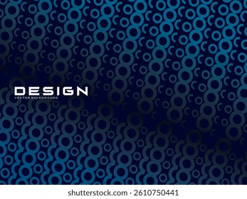 Halftone circles frame dark blue digital technology banner gradient web background. Trendy modern futuristic graphics, suitable for banners, brochures, business, flyers, posters, websites, etc.
