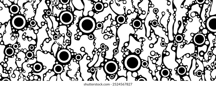 Fondo circular de semitono. Comunidad de puntos. Adorno espacial. Patrón de materia caótica, rejillas. Vista superior de la gente bailando. Diseño para negocios, presentaciones, tecnología. Vector