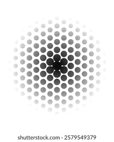 halftone circular dot pattern with a smooth gradient effect. Ideal for backgrounds, digital designs, banners, posters, and modern graphic projects