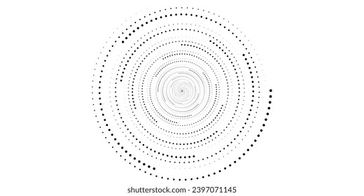 Halftone circular dotted frame set. Circle dots isolated on white background. Logo design element for medical, care, cosmetics. Round the border using halftone circle dots modern halftone 