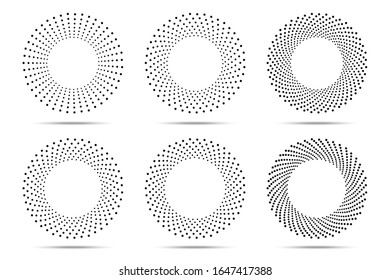 Vector Halftone Dots Logo Design Template Stock Vector (Royalty Free ...