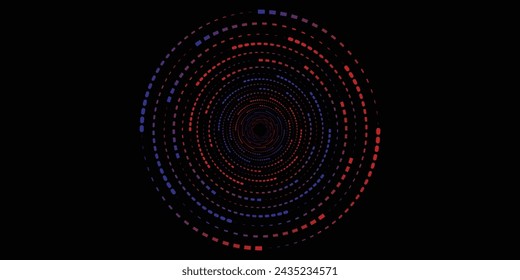 Halftone circular dotted frames set. Circle dots texture isolated on white background