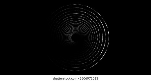 Halftone circular dotted frames set. Circle dots texture isolated on white background. Spotted spray texture. 
