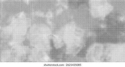 Halftone circular dotted frames set. Circle dots texture isolated on white background. Spotted spray texture