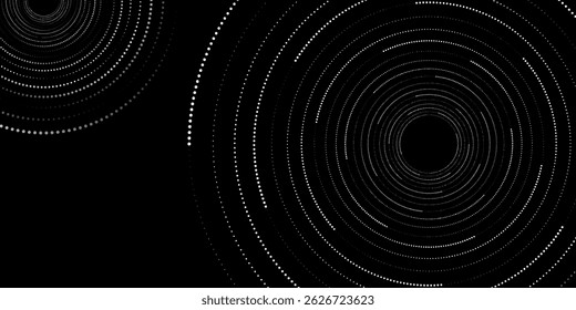Halftone circular dotted frames set. Circle dots texture isolated on white background. Spotted spray texture. Vector abstract design good art
