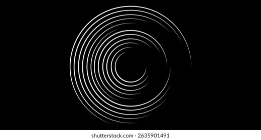 Halftone circular dotted frames set. Circle dots texture isolated on white background. Spotted spray texture. Vector abstract design element spiral circle sound wave vector dots circle spiral	
	
